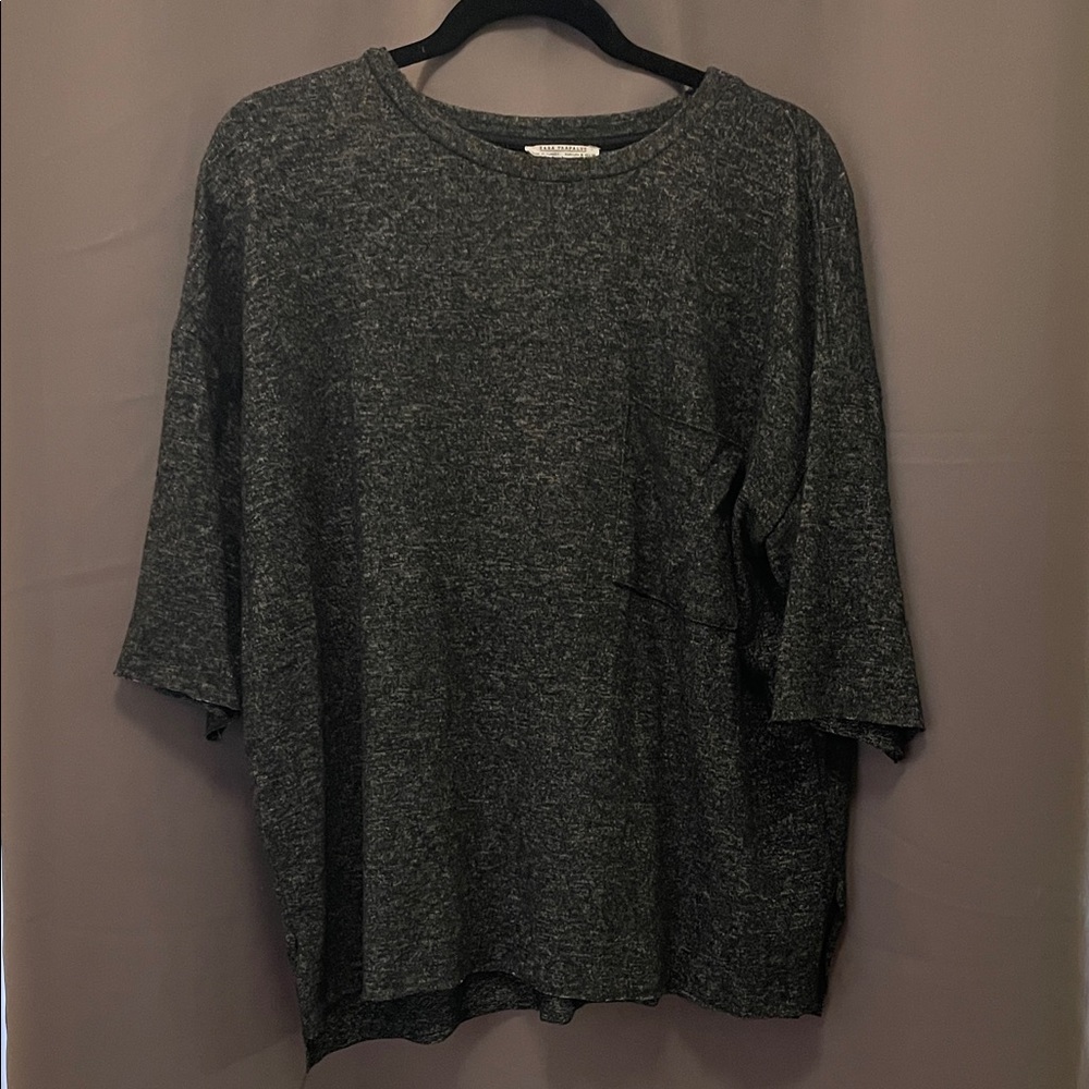 Zara Charcoal Knit Top